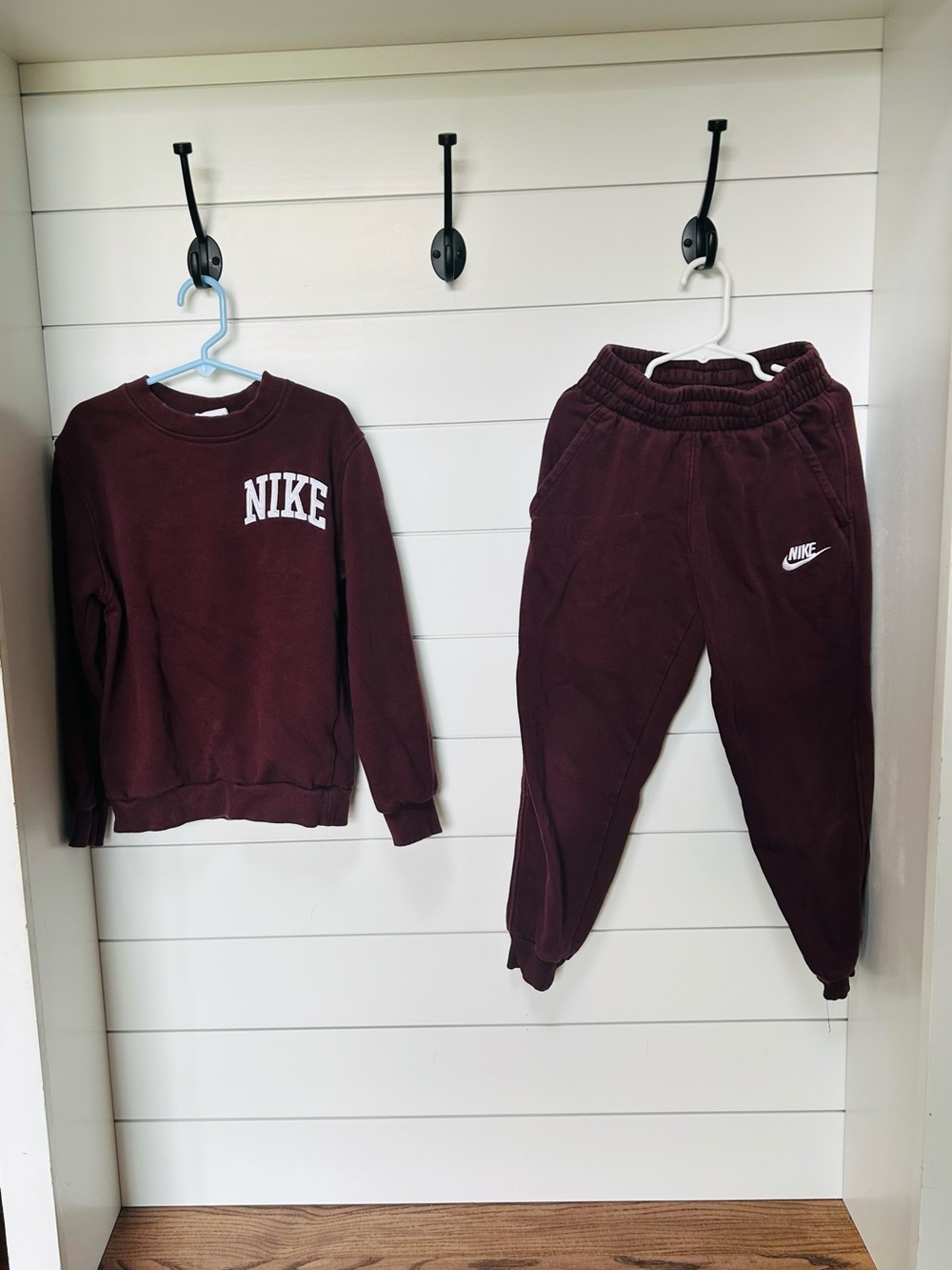 Nike Kids Maroon Sweatshirt & Joggers Set